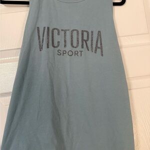 Victoria's Secret Sport Light Blue Tank with Glitter Logo